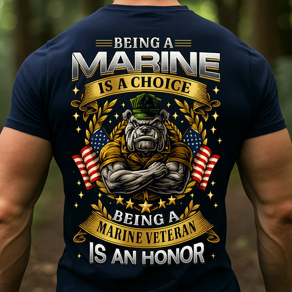 BEING A MARINE VETERAN IS AN HONOR T-SHIRT