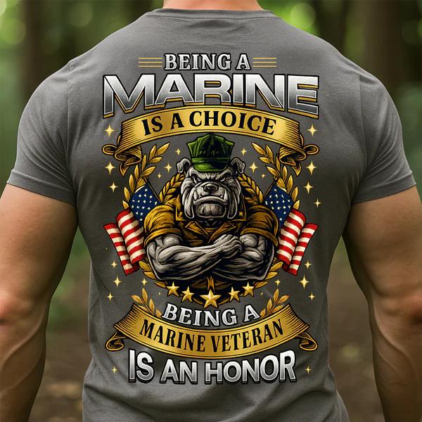 BEING A MARINE VETERAN IS AN HONOR T-SHIRT