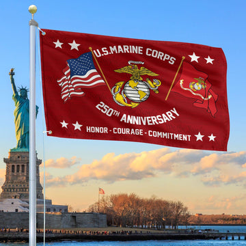 Premium 250th Anniversary Marine Corps Flag