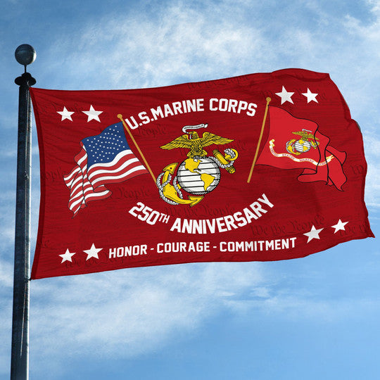 Premium 250th Anniversary Marine Corps Flag