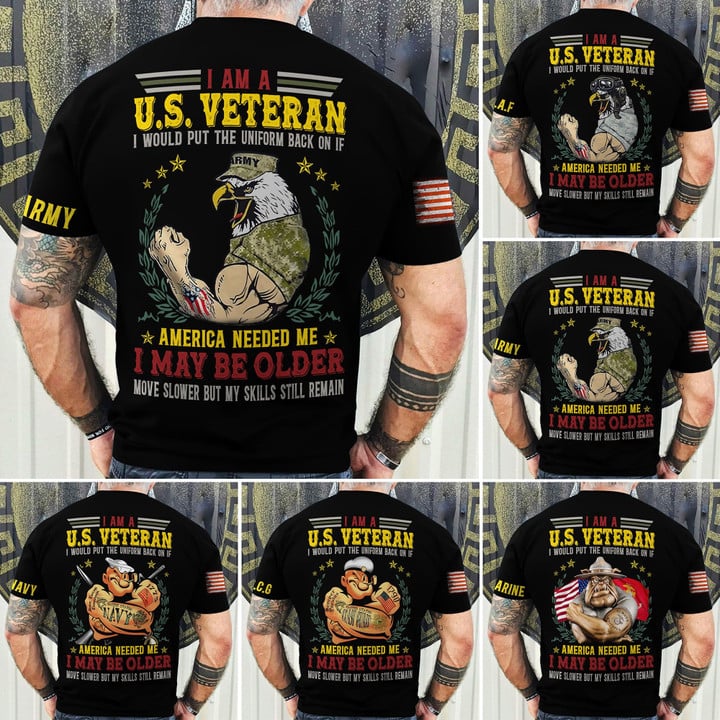 Premium I Am A U.S Veteran T-Shirt NPVC220602