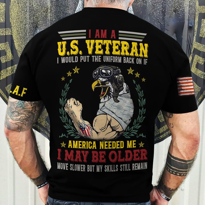 Premium I Am A U.S Veteran T-Shirt NPVC220602
