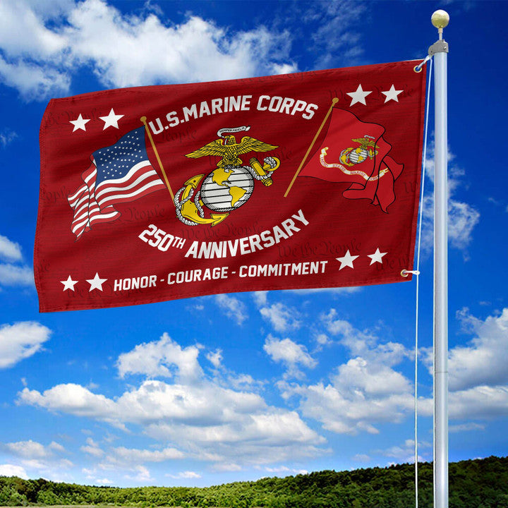 Premium 250th Anniversary Marine Corps Flag