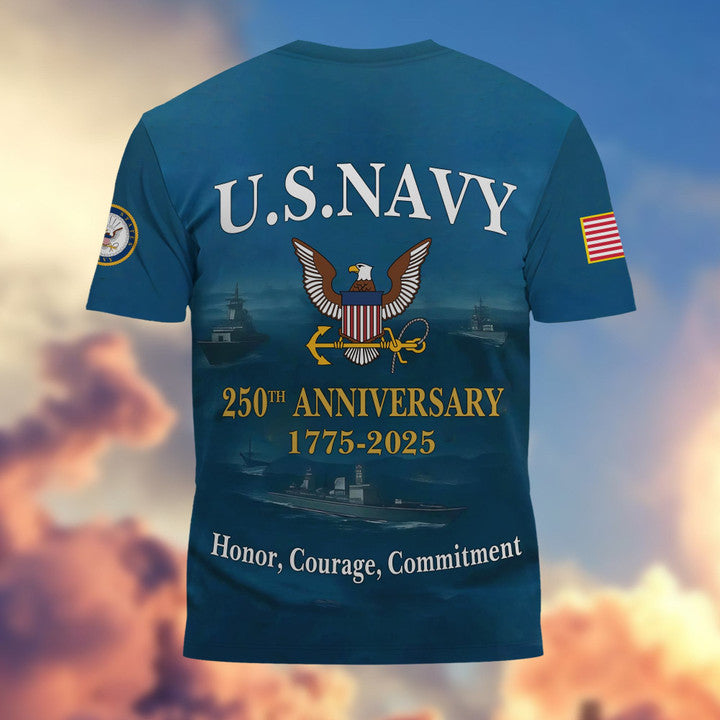 Premium 250th Anniversary Navy T-Shirt