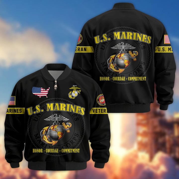Premium US Veterans Bomber Jacket - Honor Your Service