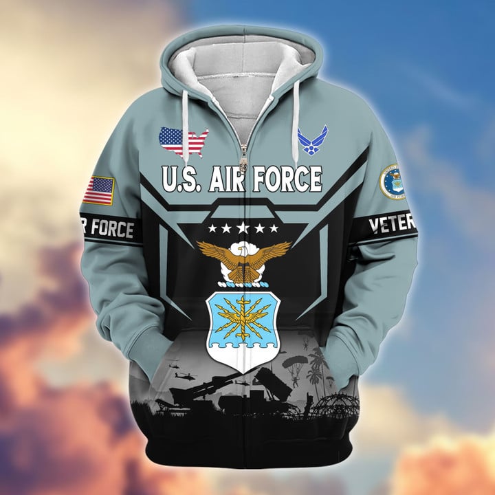 Premium US Veterans Zip Hoodie BPHN011014