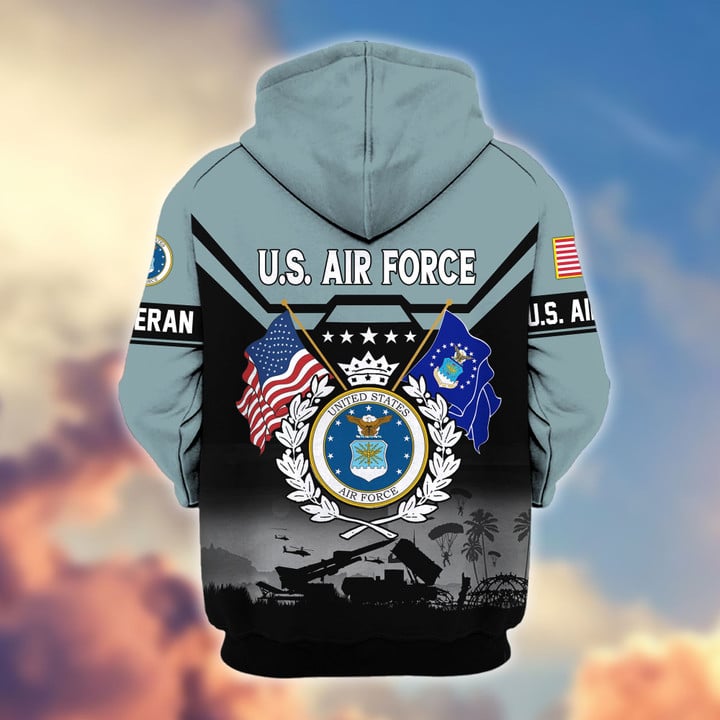 Premium US Veterans Zip Hoodie BPHN011014