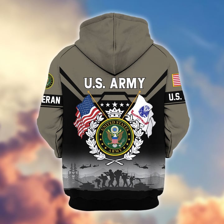 Premium US Veterans Zip Hoodie BPHN011014