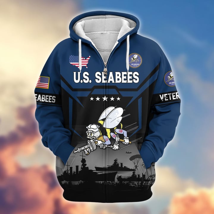 Premium US Veterans Zip Hoodie BPHN011014