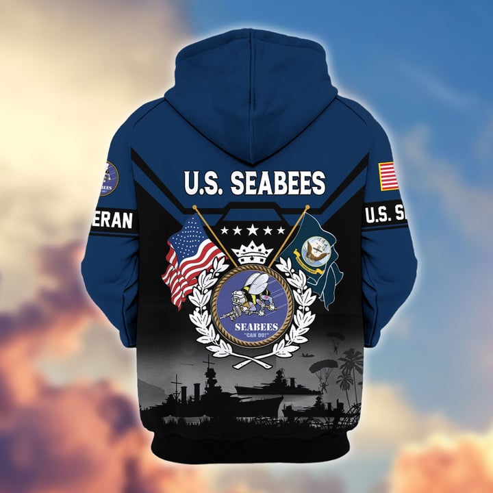 Premium US Veterans Zip Hoodie BPHN011014