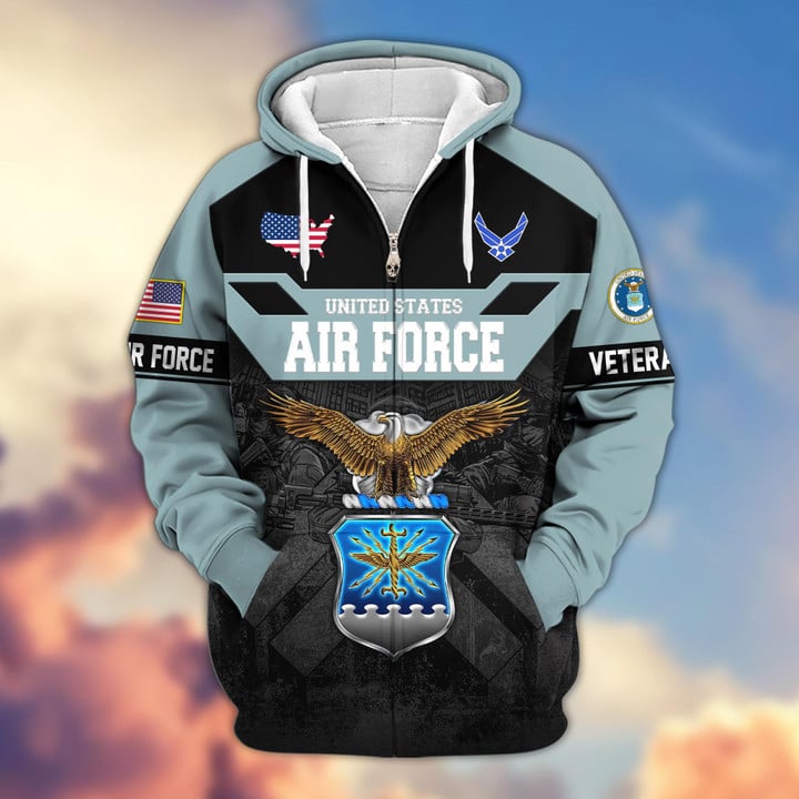 Premium US Veterans Zip Hoodie ATTN011023