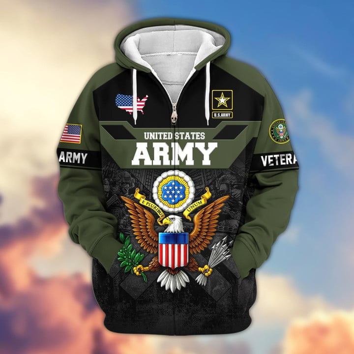 Premium US Veterans Zip Hoodie ATTN011023
