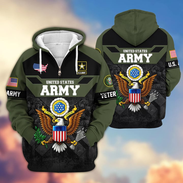 Premium US Veterans Zip Hoodie ATTN011023