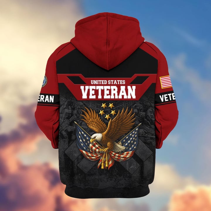Premium US Veterans Zip Hoodie ATTN011023
