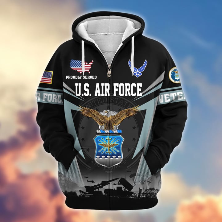 Premium US Veterans Zip Hoodie BPHN131012