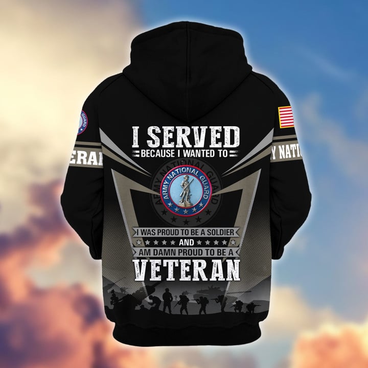 Premium US Veterans Zip Hoodie BPHN131012
