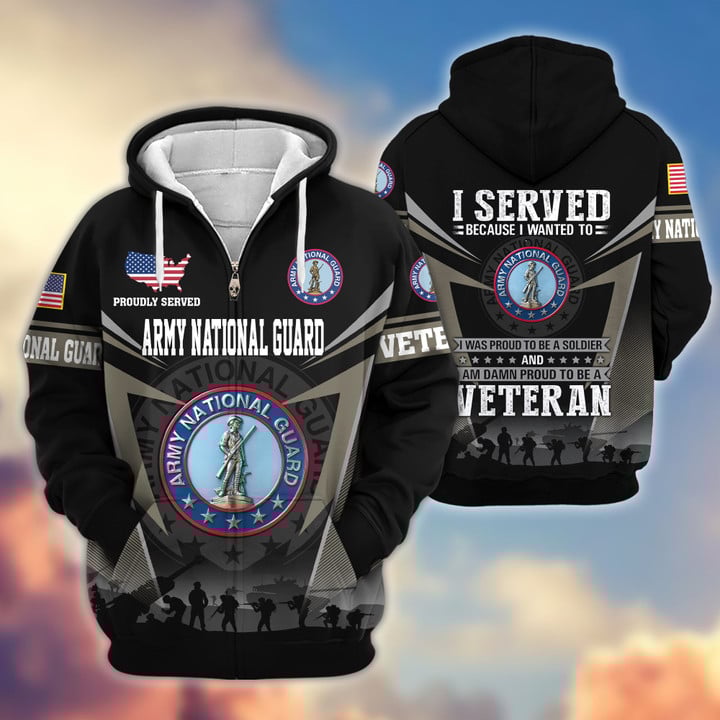 Premium US Veterans Zip Hoodie BPHN131012