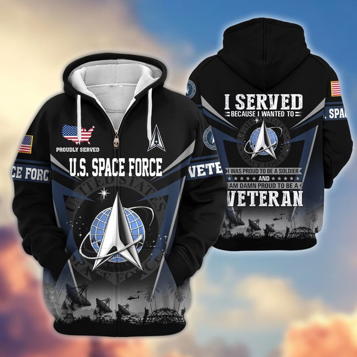 Premium US Veterans Zip Hoodie BPHN131012