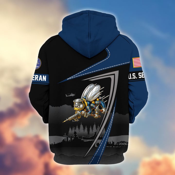 Premium US Veterans Zip Hoodie BPHN091011