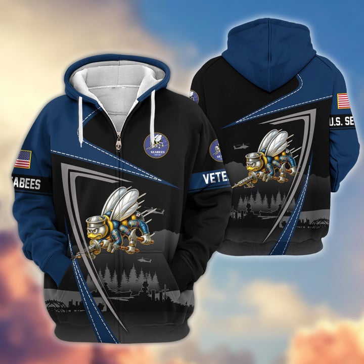 Premium US Veterans Zip Hoodie BPHN091011