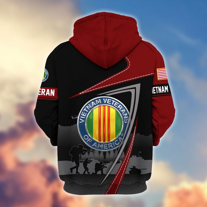 Premium US Veterans Zip Hoodie BPHN091011