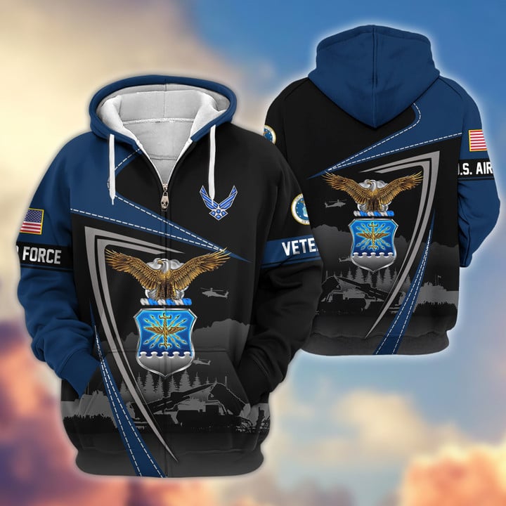 Premium US Veterans Zip Hoodie BPHN091011