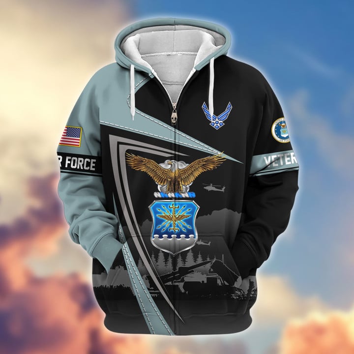 Premium US Veterans Zip Hoodie BPHN091011