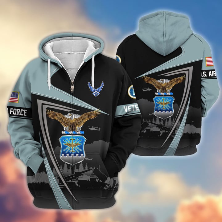 Premium US Veterans Zip Hoodie BPHN091011