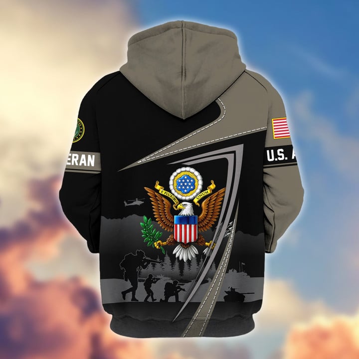 Premium US Veterans Zip Hoodie BPHN091011