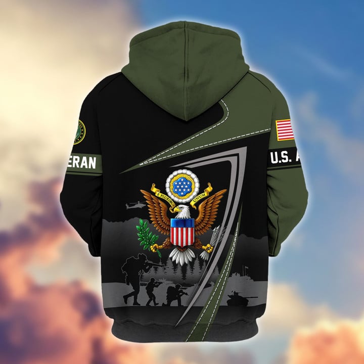 Premium US Veterans Zip Hoodie BPHN091011