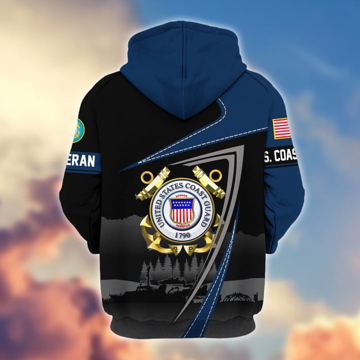 Premium US Veterans Zip Hoodie BPHN091011