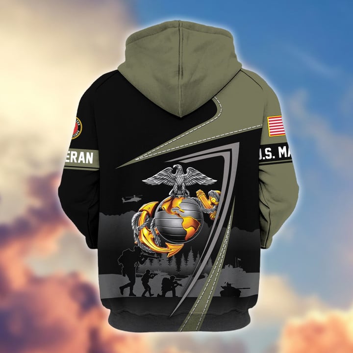 Premium US Veterans Zip Hoodie BPHN091011