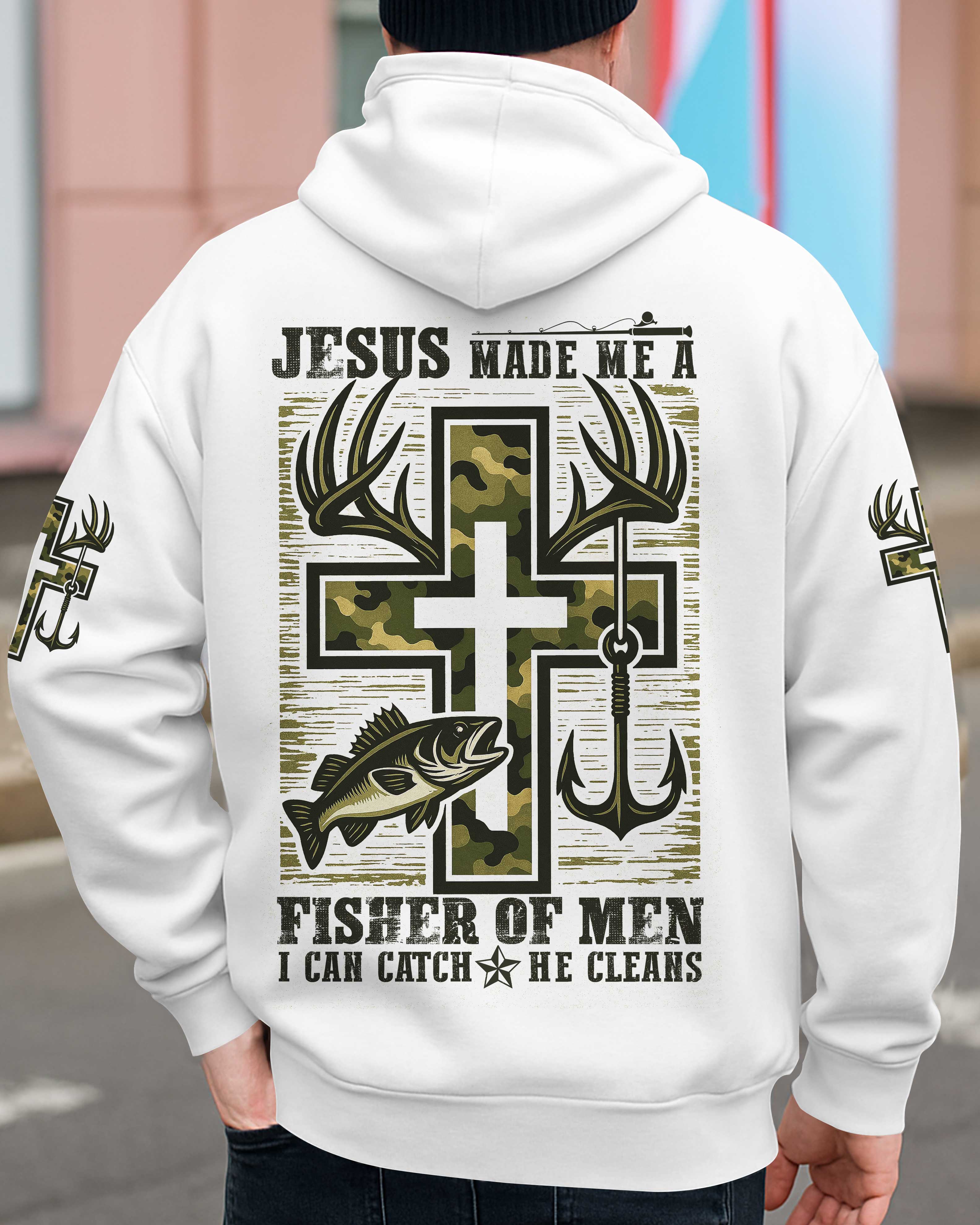 Jesus Made Me A Fisher Of Men I Can Catch He Cleans Shirt