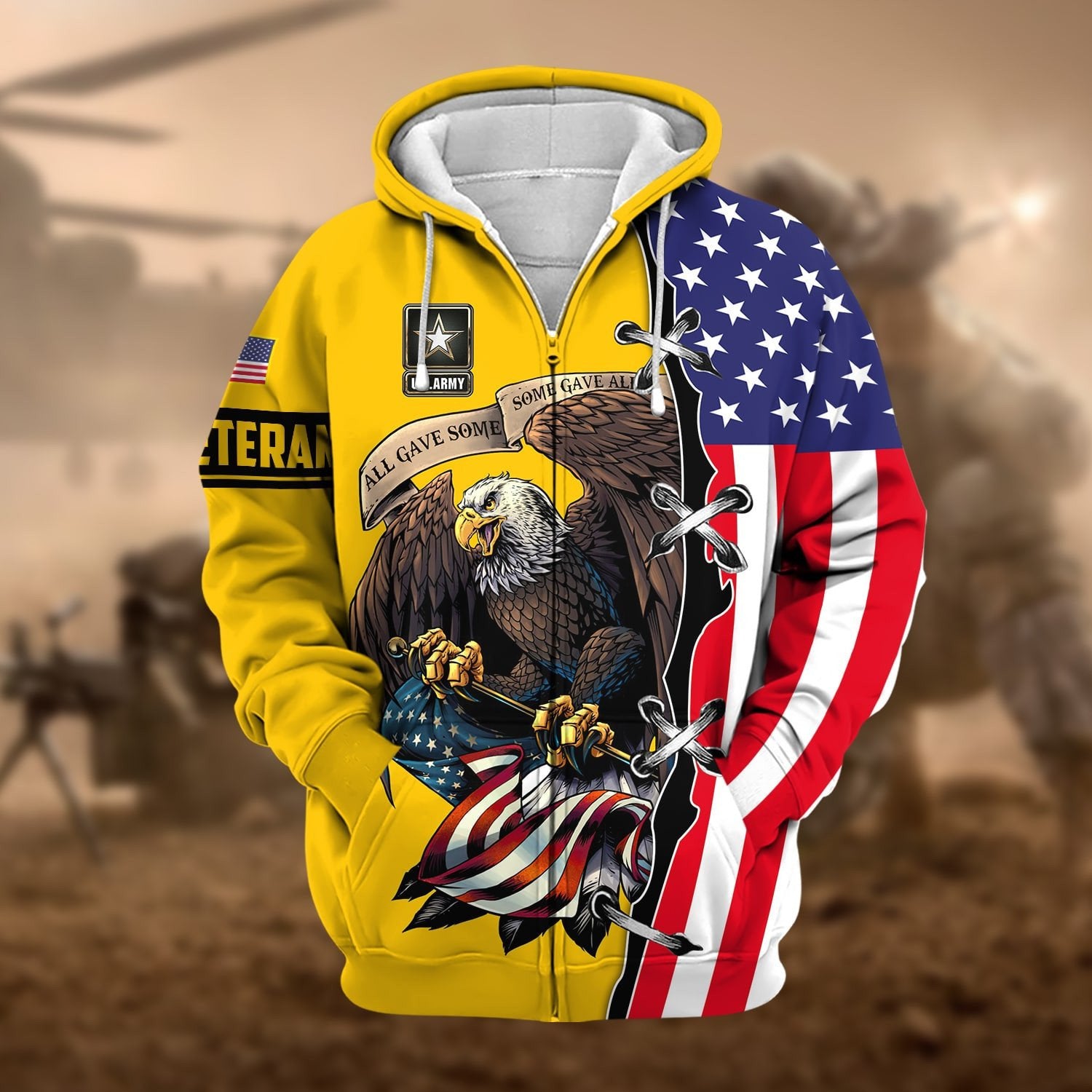 Premium US Veteran Zip Hoodie NPVC260803