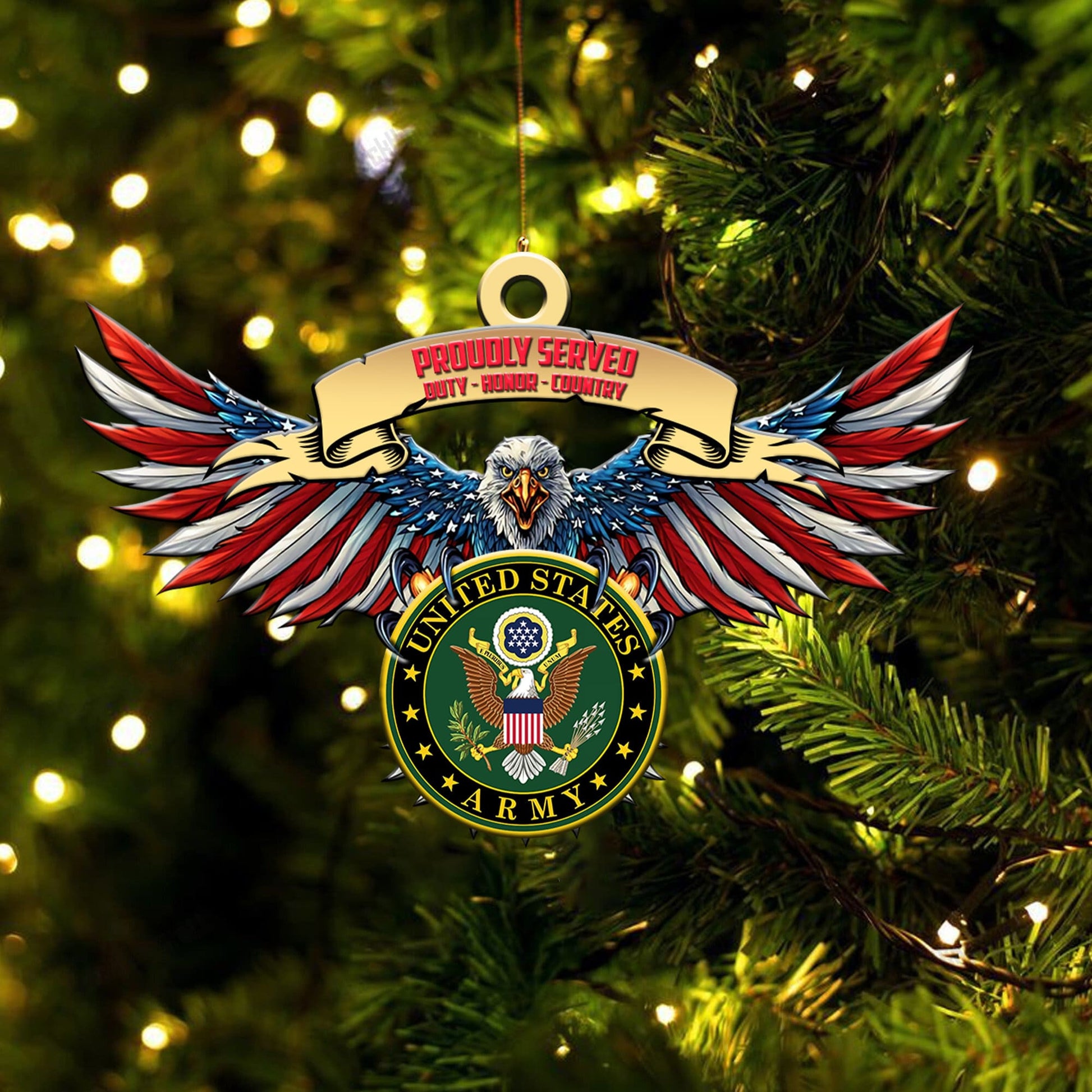 Premium Eagle US Veteran Ornament NPVC260902
