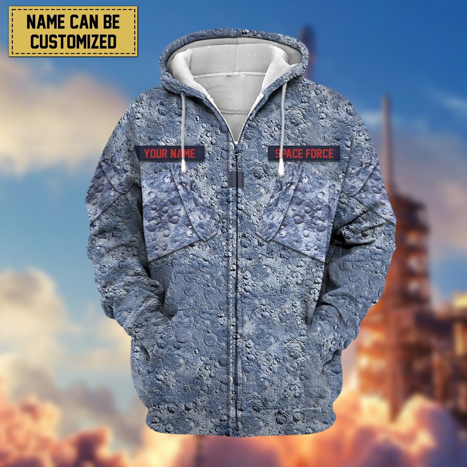 Premium Personalised US Veteran Zip Hoodie NPVC230801