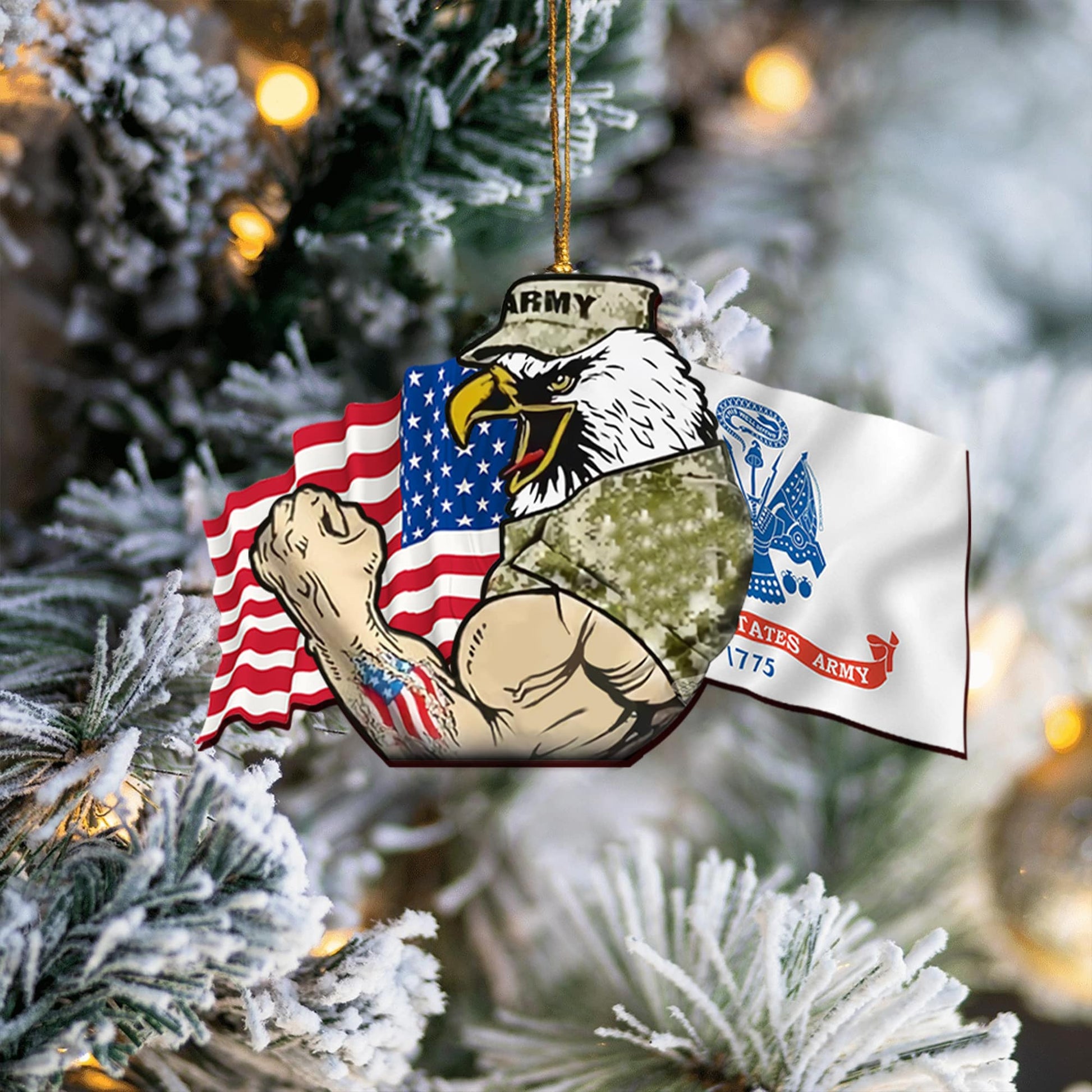 Premium US Veteran Ornament NPVC031002