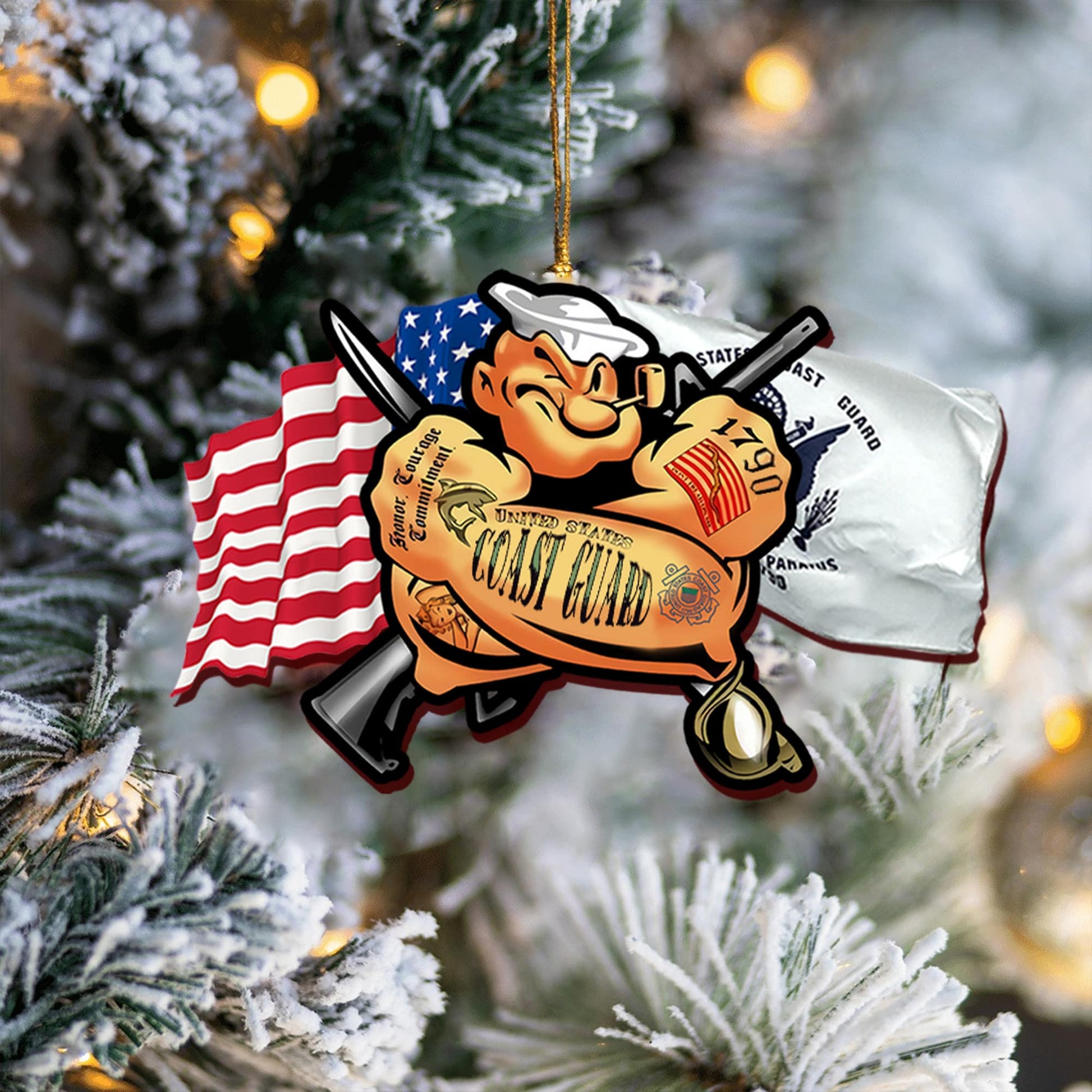 Premium US Veteran Ornament NPVC031002