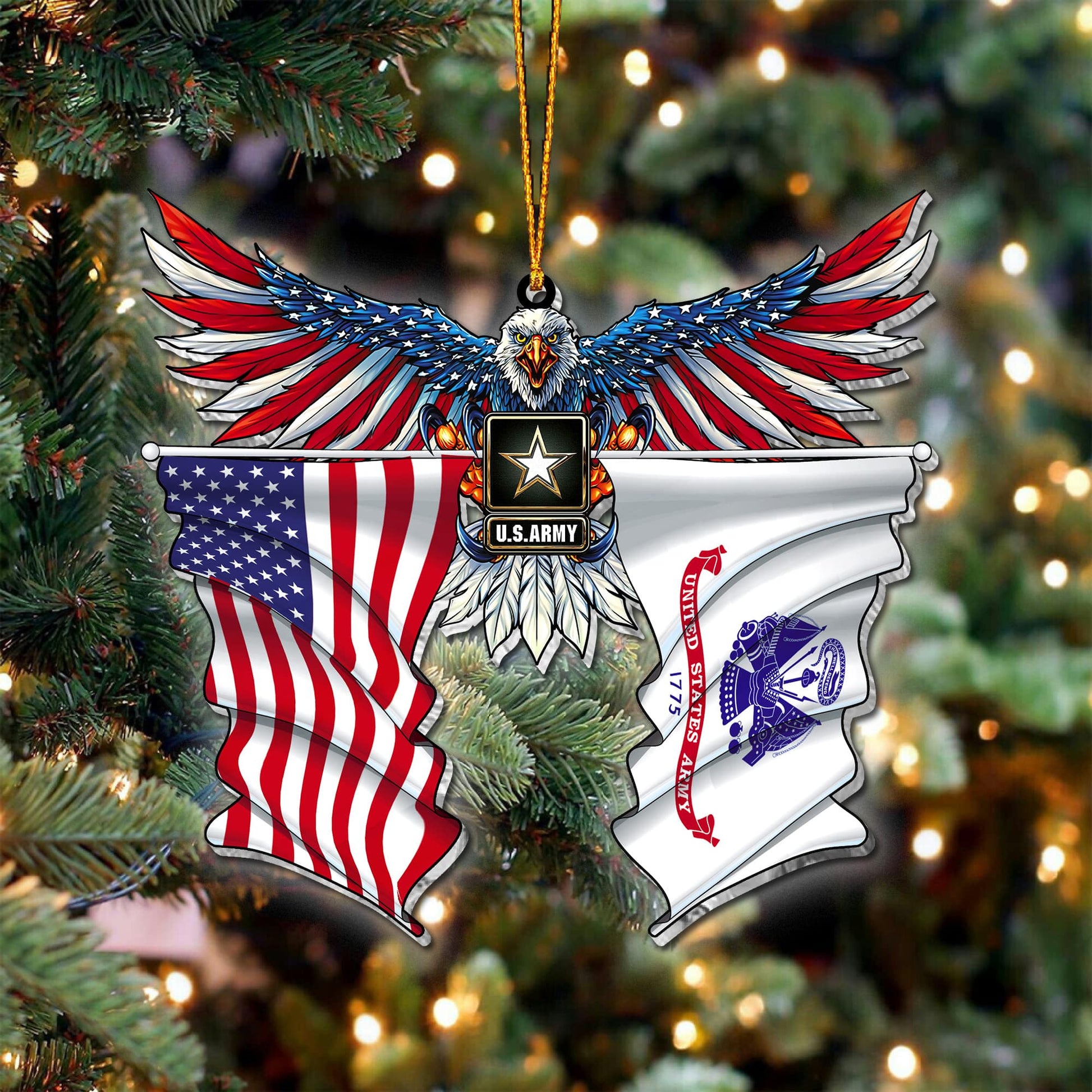 Premium Eagle US Veteran Ornament NPVC071015