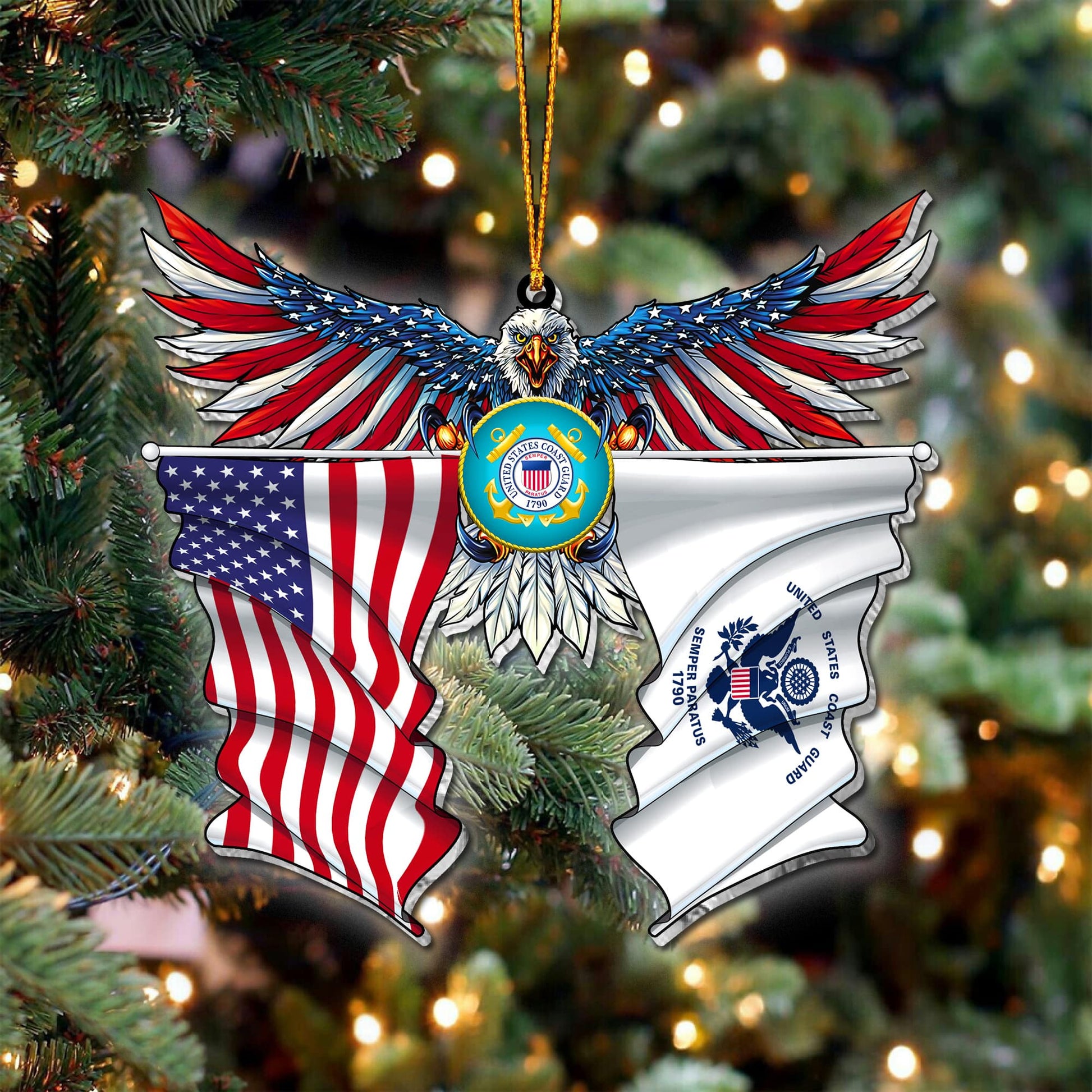 Premium Eagle US Veteran Ornament NPVC071015
