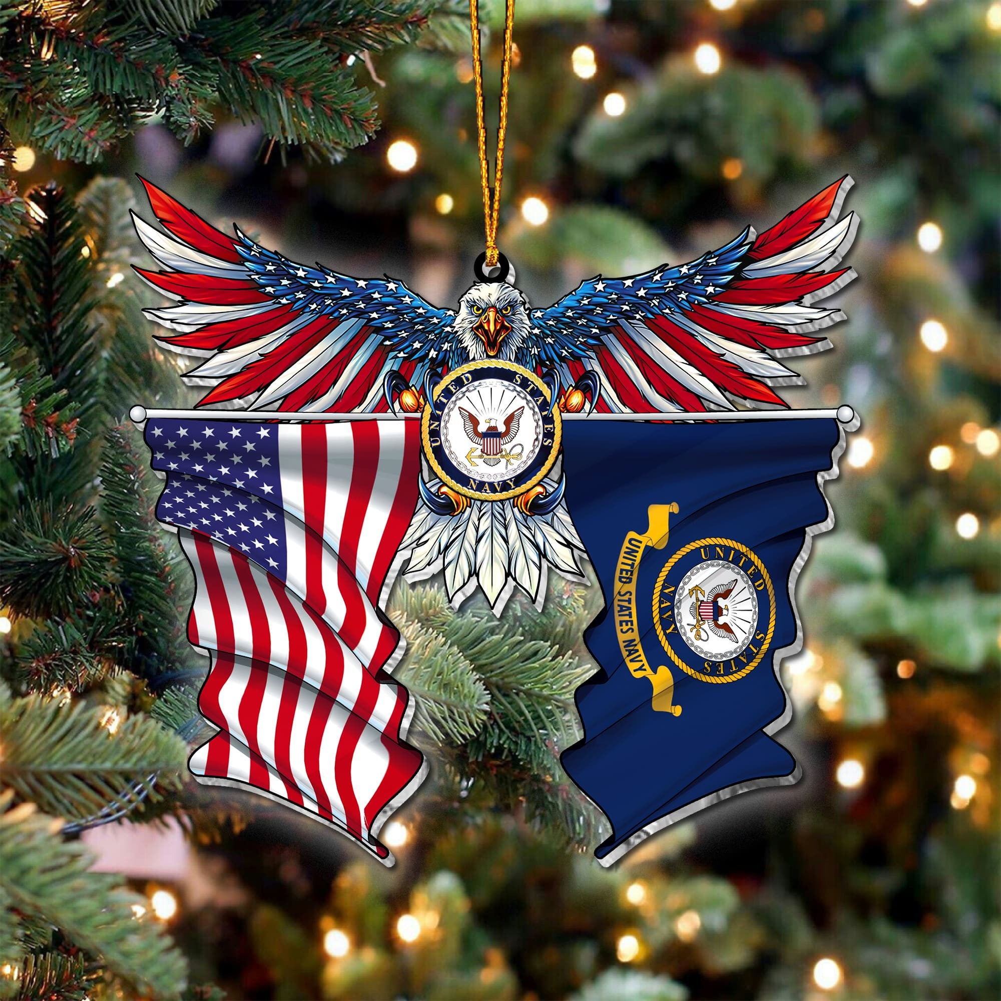 Premium Eagle US Veteran Ornament NPVC071015