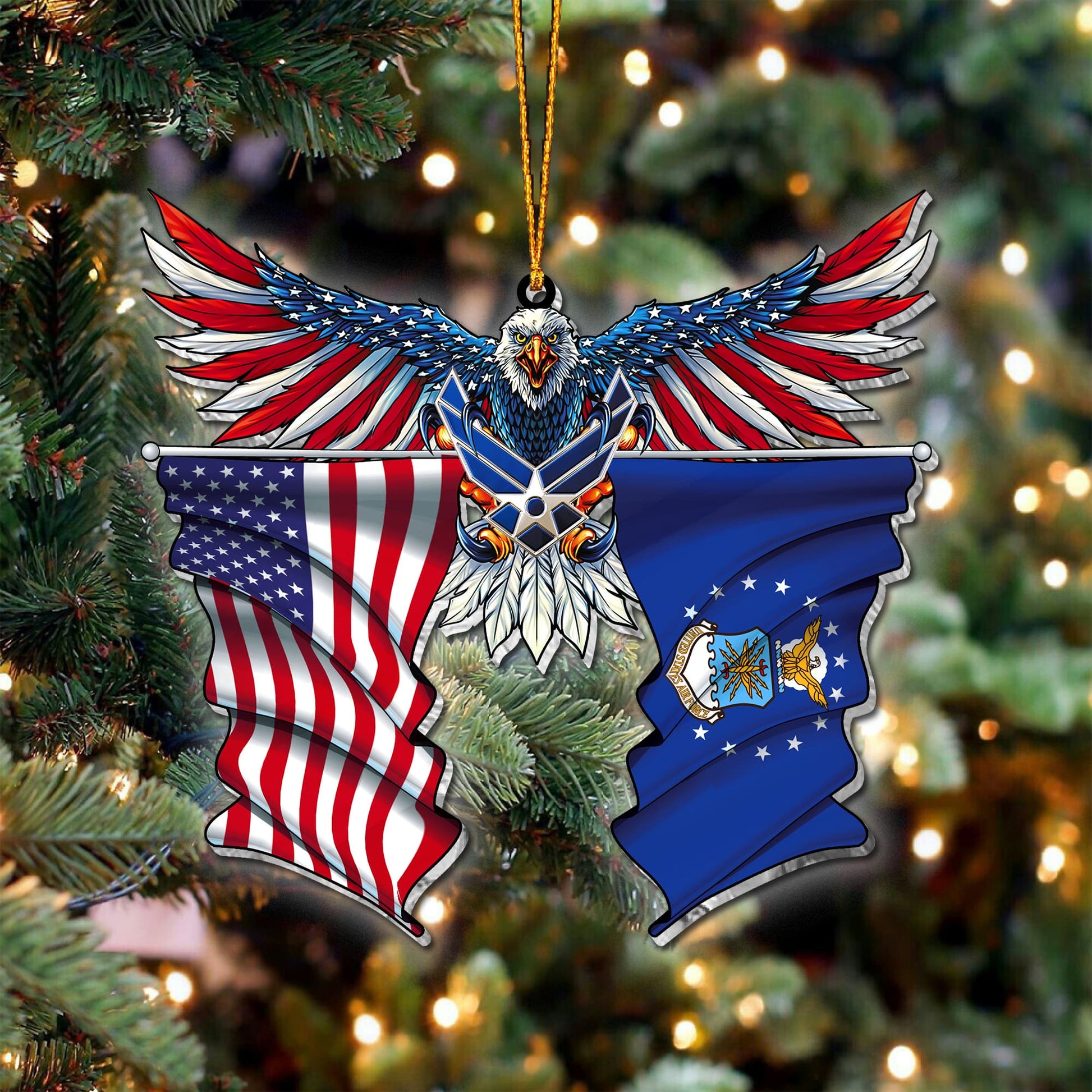 Premium Eagle US Veteran Ornament NPVC071015