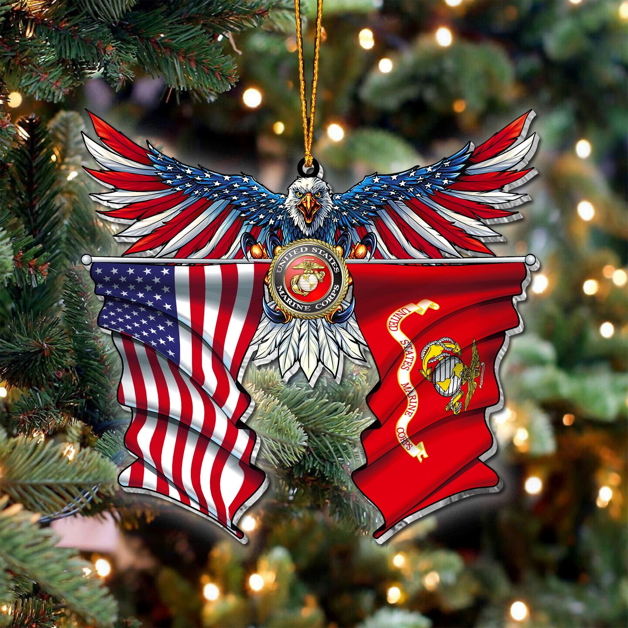Premium Eagle US Veteran Ornament NPVC071015