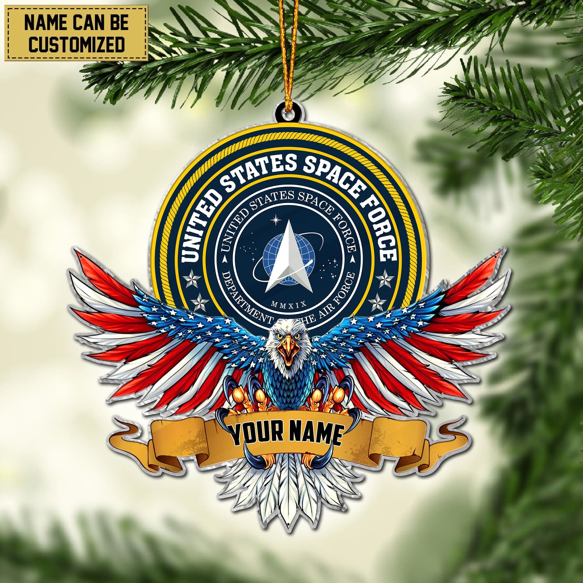 Premium Personalized US Veteran Ornament APVC250903