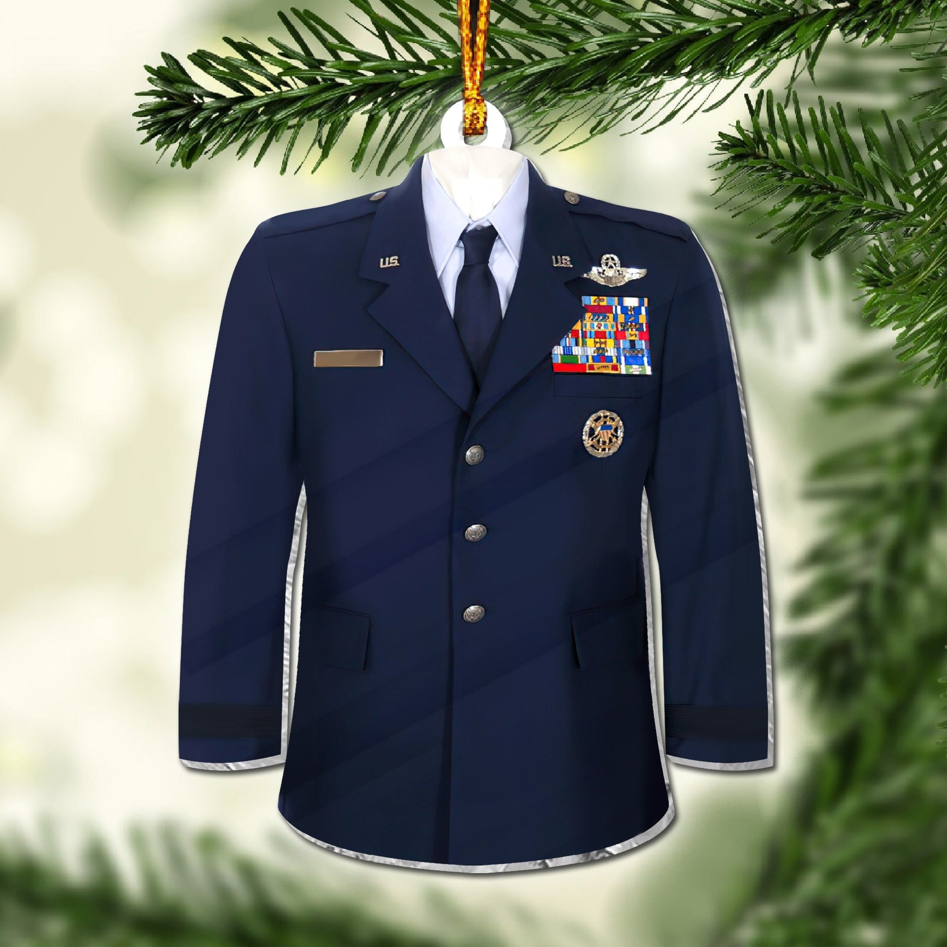 Premium Military Uniform US Veteran Ornament NPVC071001