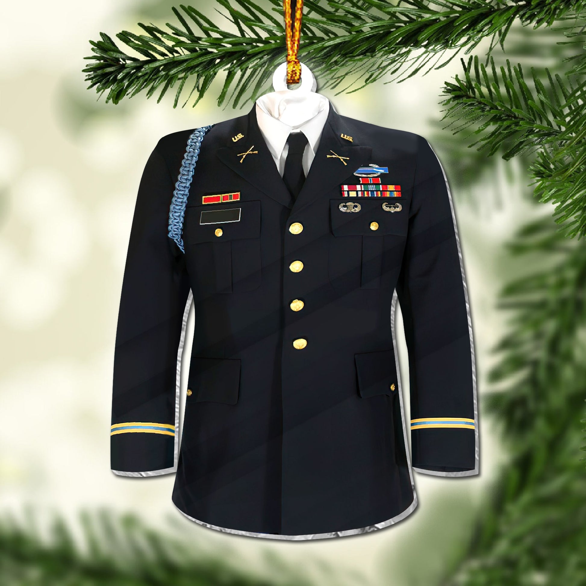Premium Military Uniform US Veteran Ornament NPVC071001