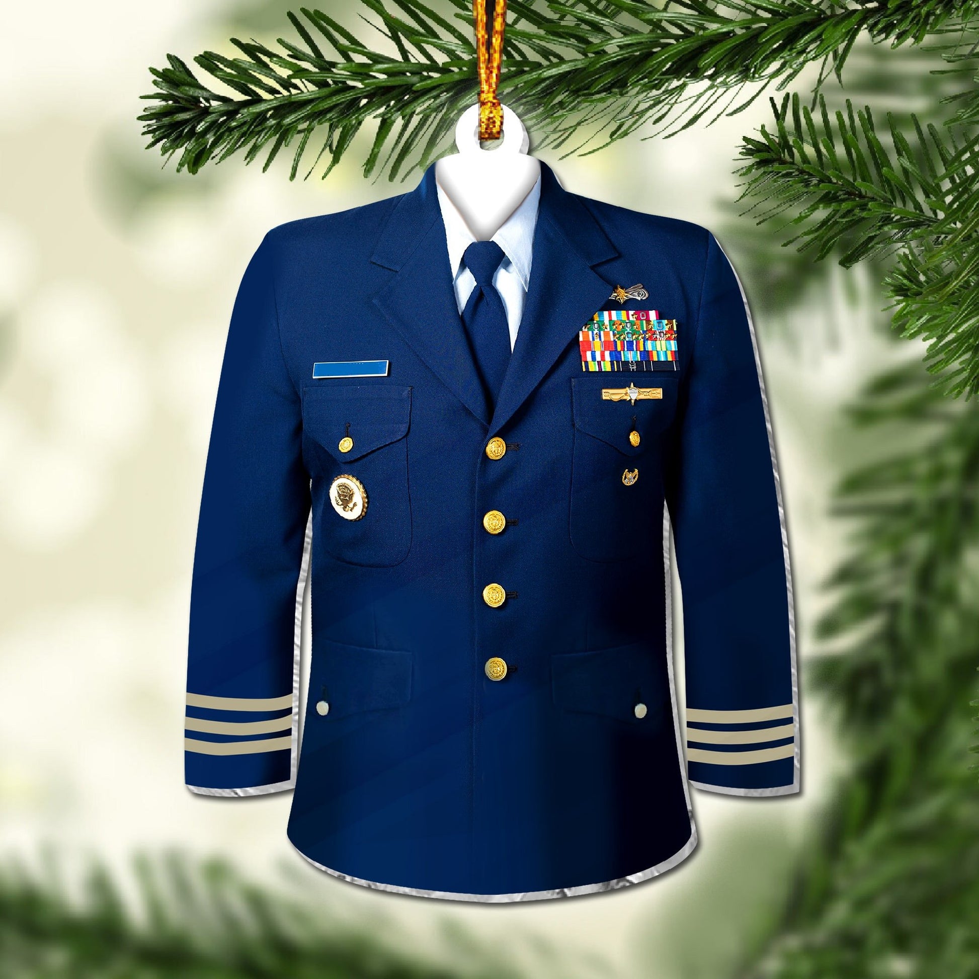 Premium Military Uniform US Veteran Ornament NPVC071001