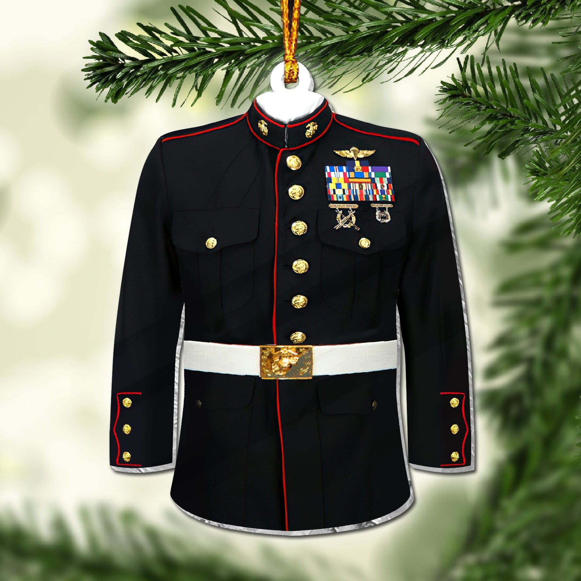 Premium Military Uniform US Veteran Ornament NPVC071001