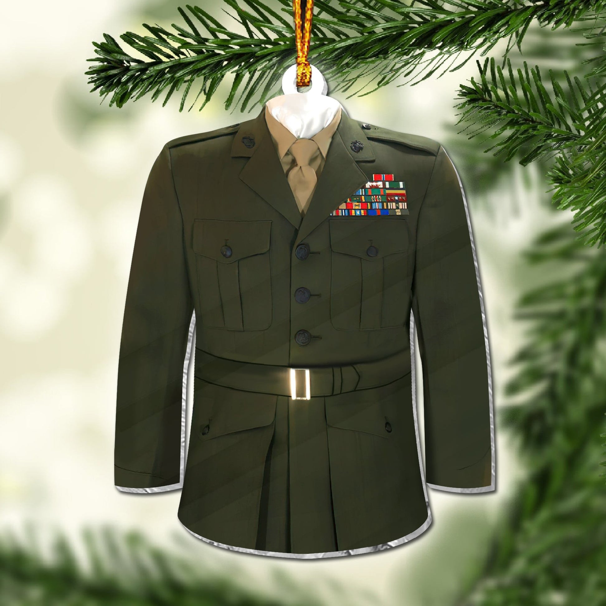 Premium Military Uniform US Veteran Ornament NPVC071001