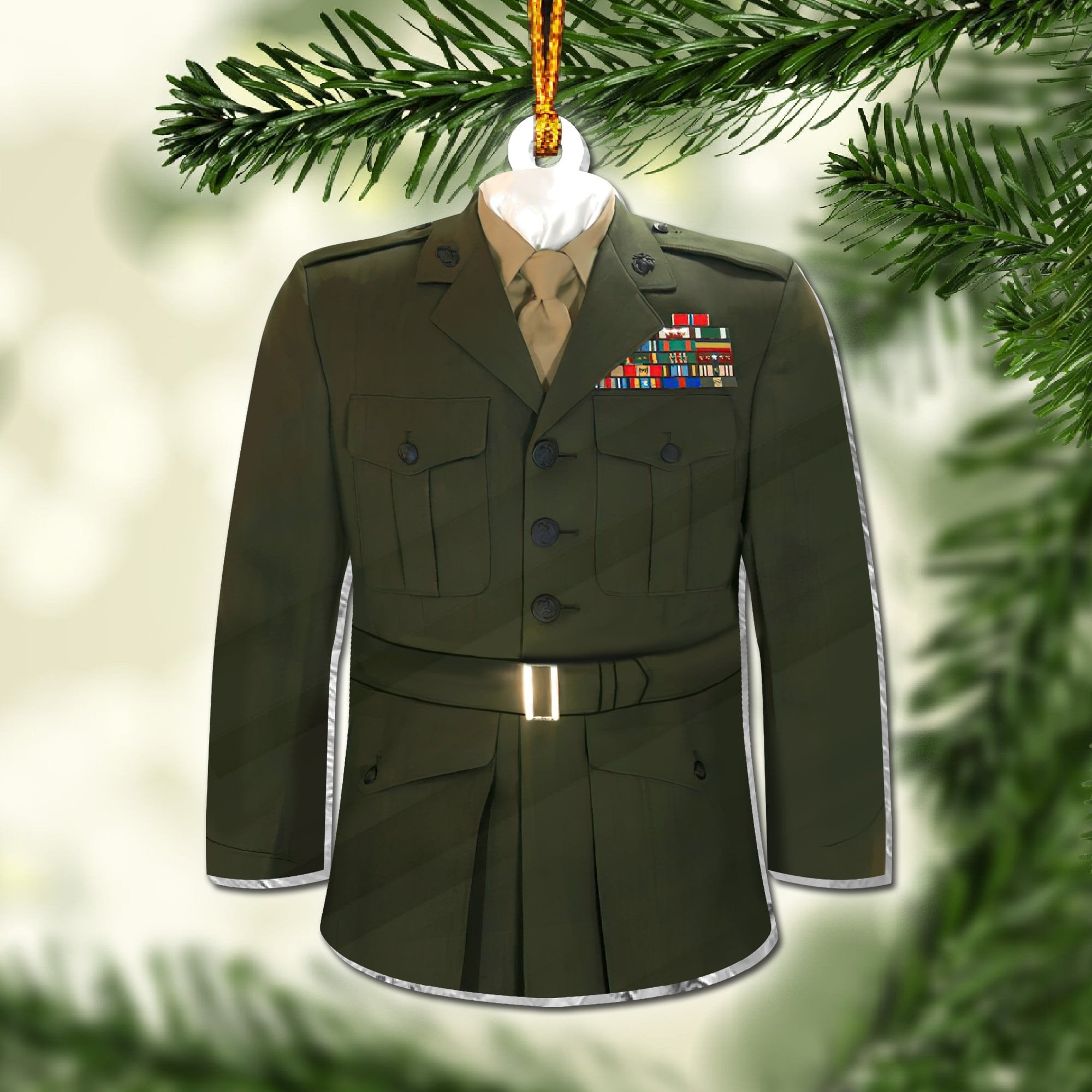 Premium Military Uniform US Veteran Ornament NPVC071001